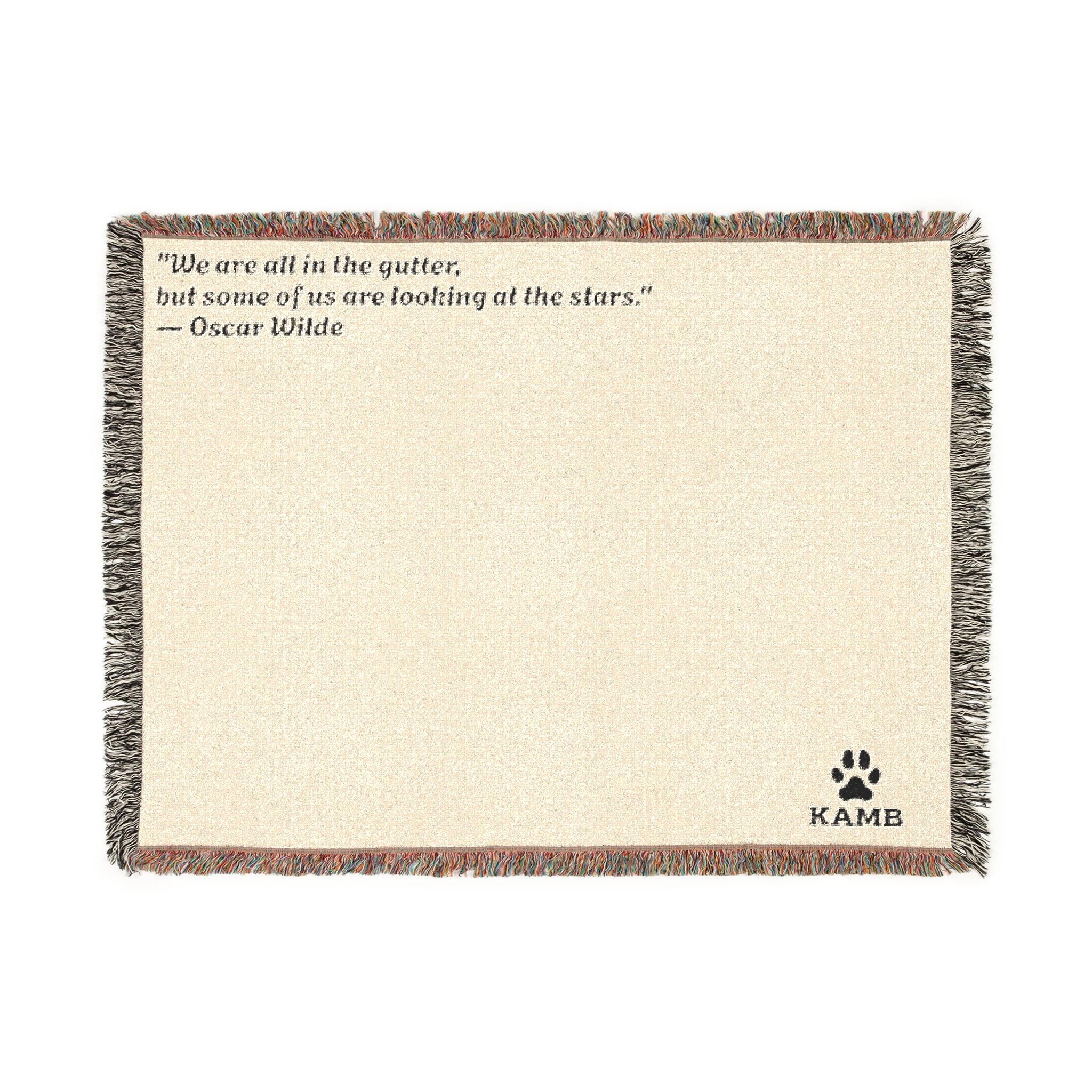 Personalized Pet Quote Woven Blanket — "There are still is this together" Throw for Dog Lovers