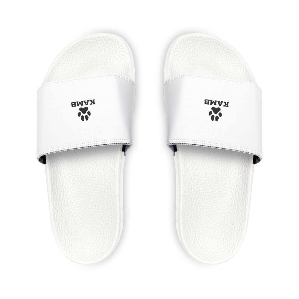 Men's Removable-Strap Slide Sandals — White Casual Pool & Lounge Footwear