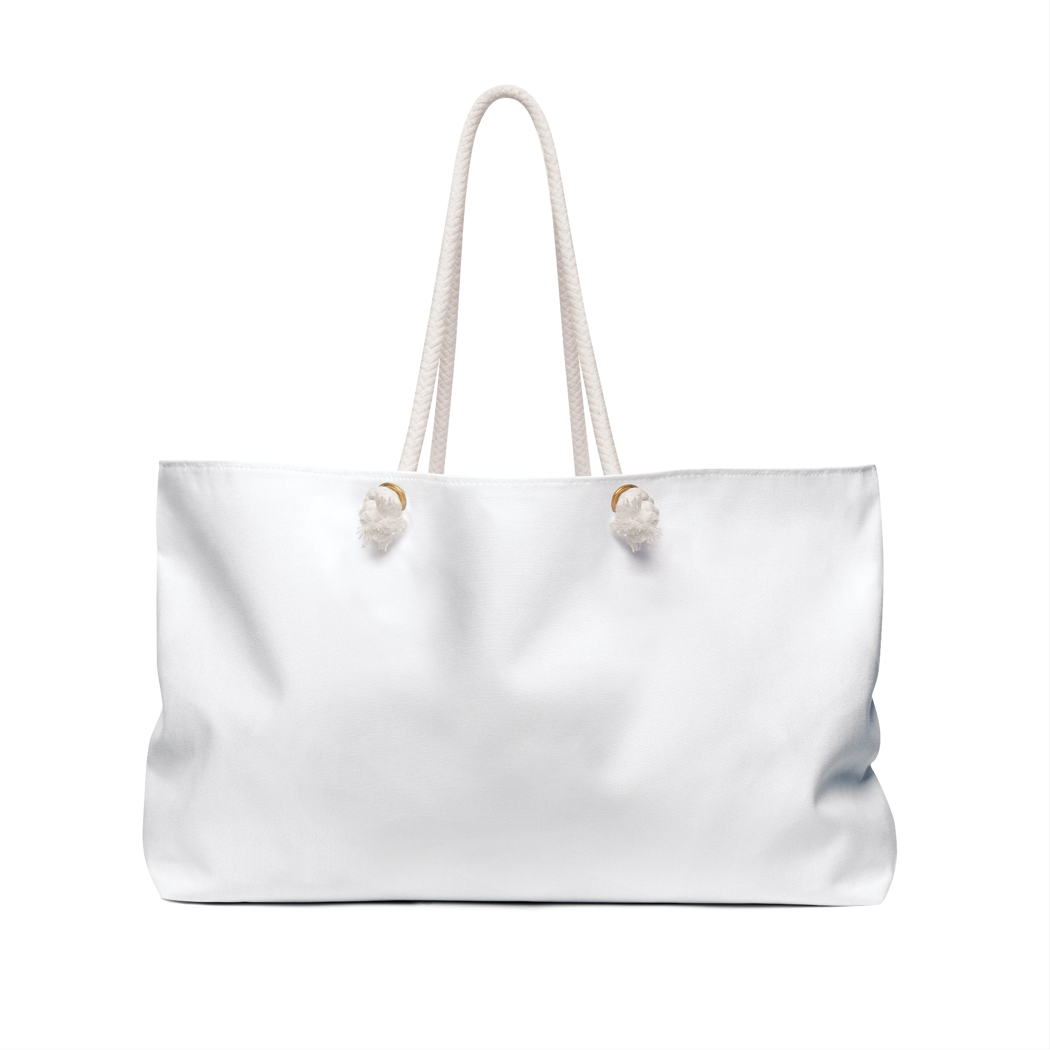 KAMB Classic White Weekender Bag — Rope Handle Travel Tote
