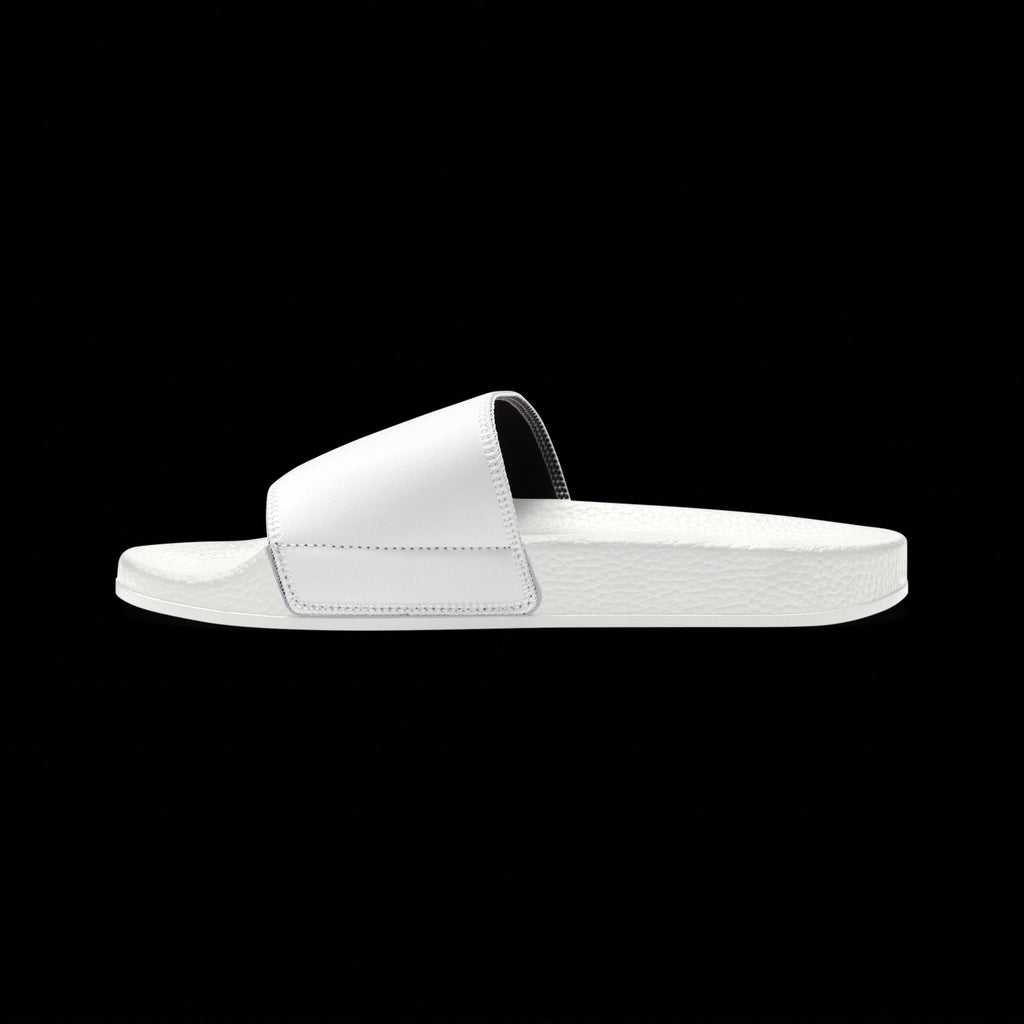 KAMB Men's Removable-Strap Sandals — White Slide Sandals