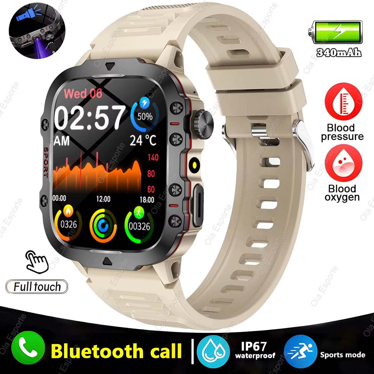 Elevate Your Lifestyle with the 2025 Men's Smartwatch: Bluetooth Calling, Fitness Tracking, and IP68 Waterproofing