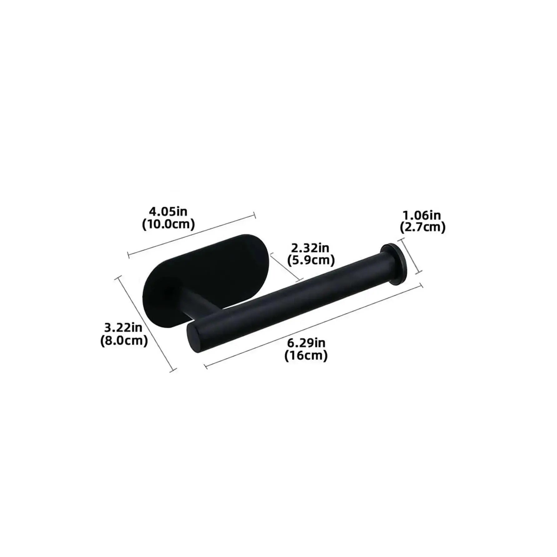 Wall Mounted Toilet Paper Holder, Toilet Paper Organizer, Self Adhesive Stainless Steel Roll Paper Dispenser for Kitchen Bathroom, Bathroom Accessories, #GLOBAL PICKS