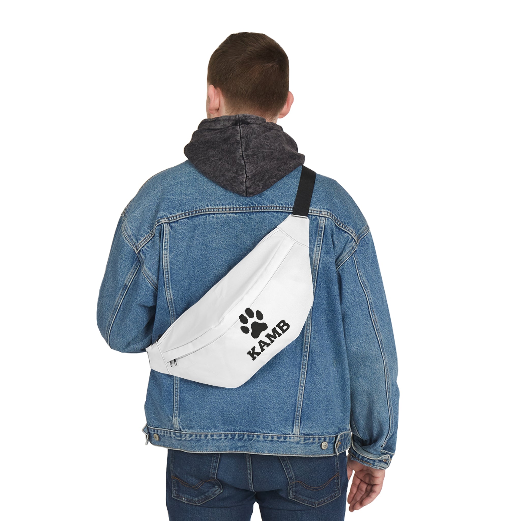 Kamb Paw Print Large Fanny Pack — Dog Lover Waist Bag