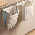Versatile Collapsible Hanging Kitchen Trash Can - Space-Saving Foldable Rubbish Bin for Home and Bathroom (11L)