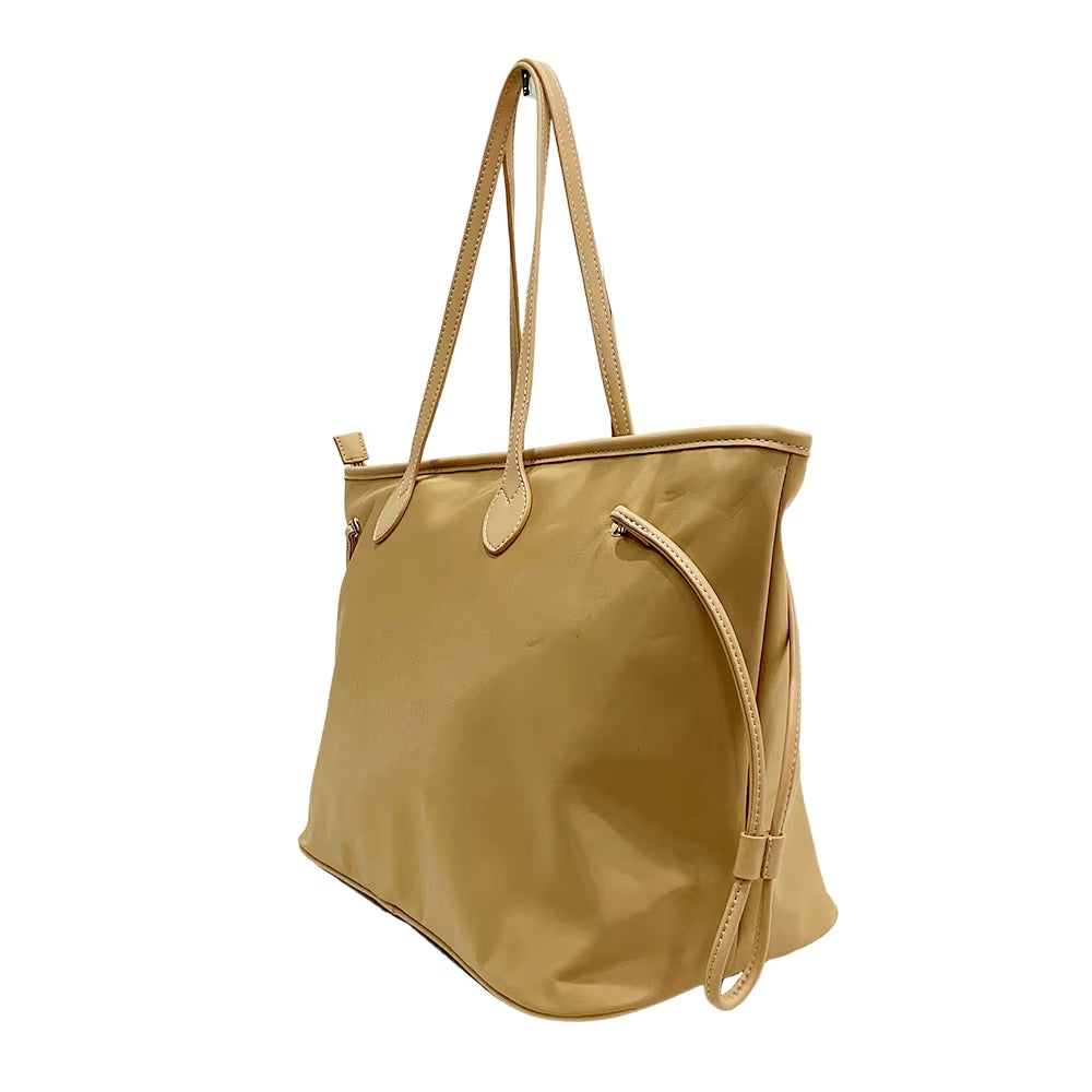 Large Capacity Women'S Straw Casual Tote Bag with Zipper Closure Polyester Lining Fashion Luxury Design