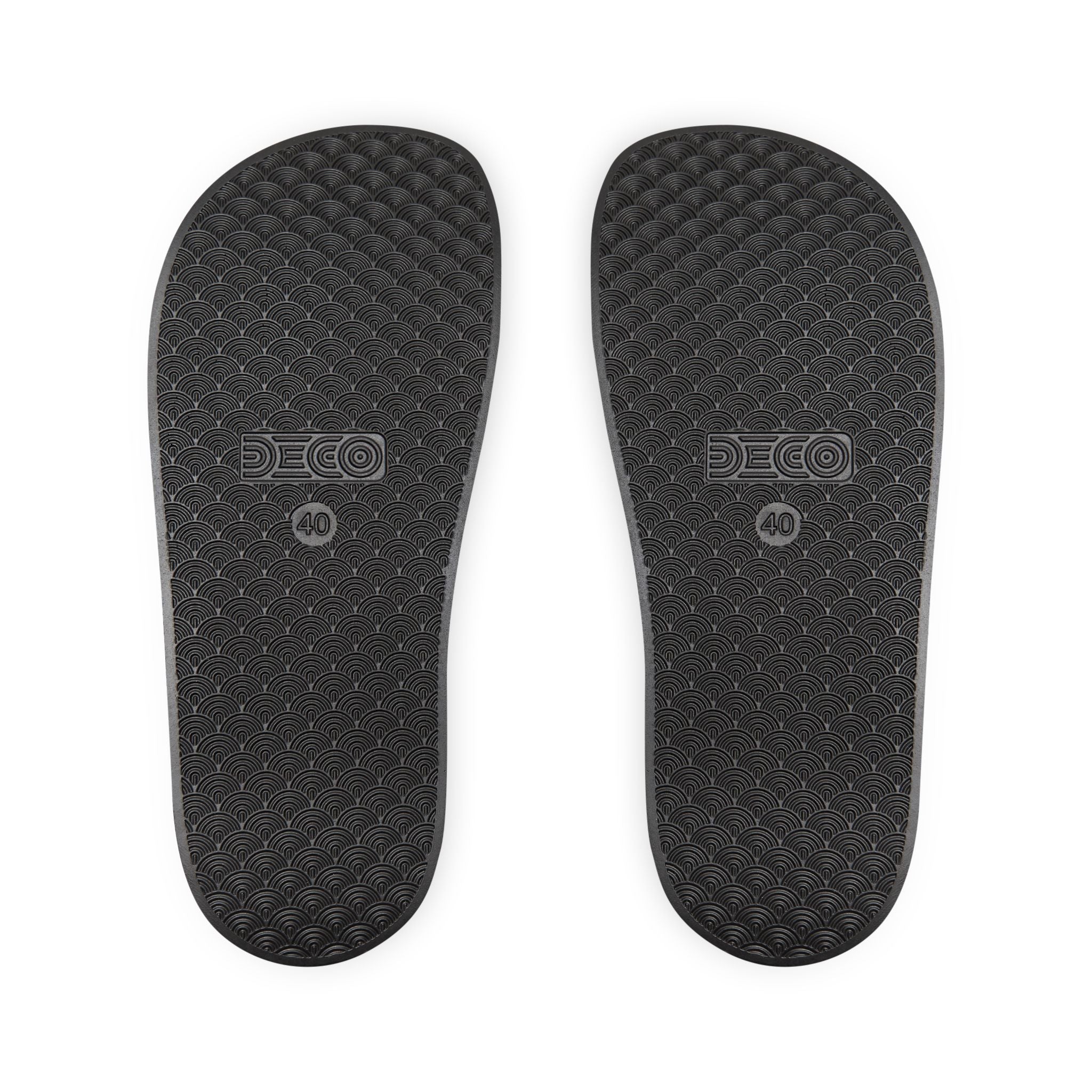 Men's Removable-Strap Slide Sandals — White Casual Pool & Lounge Footwear