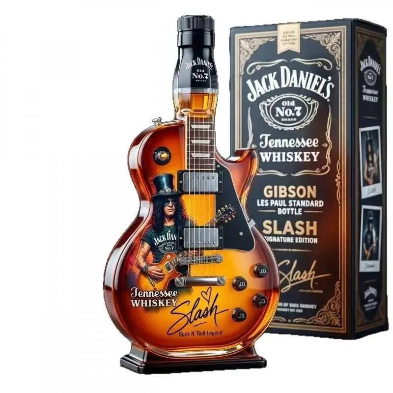 Slash Les Paul Guitar Whiskey Decanter, Rock Bar Collectible Bottle, Unique Gift for Music Lovers, High-Quality Design