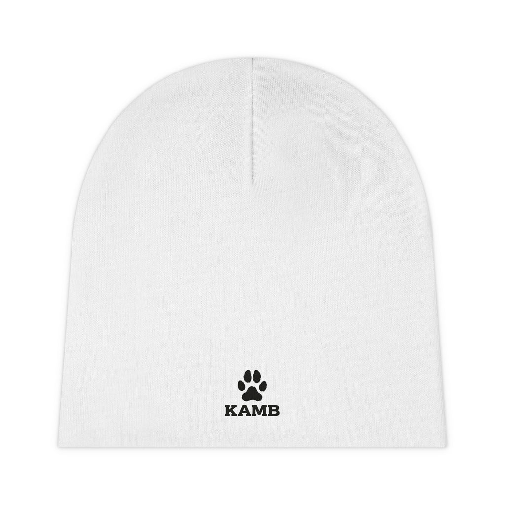 Baby Beanie - Cute Paw Print "KAMB" Infant Knit Hat