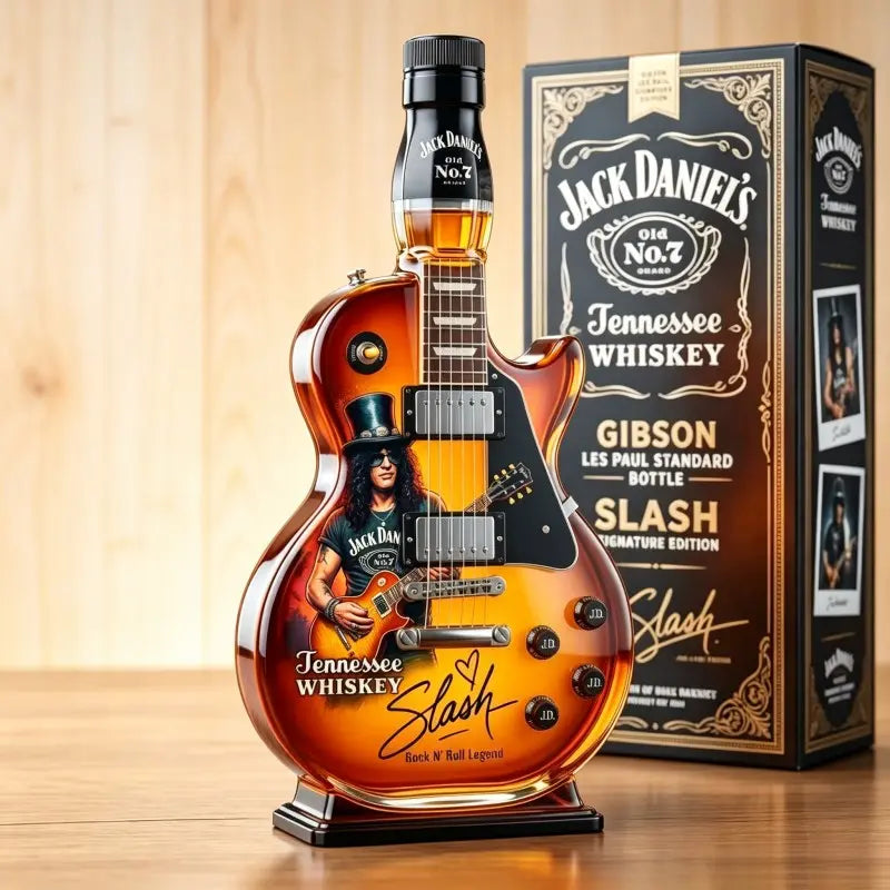 Slash Les Paul Guitar Whiskey Decanter, Rock Bar Collectible Bottle, Unique Gift for Music Lovers, High-Quality Design