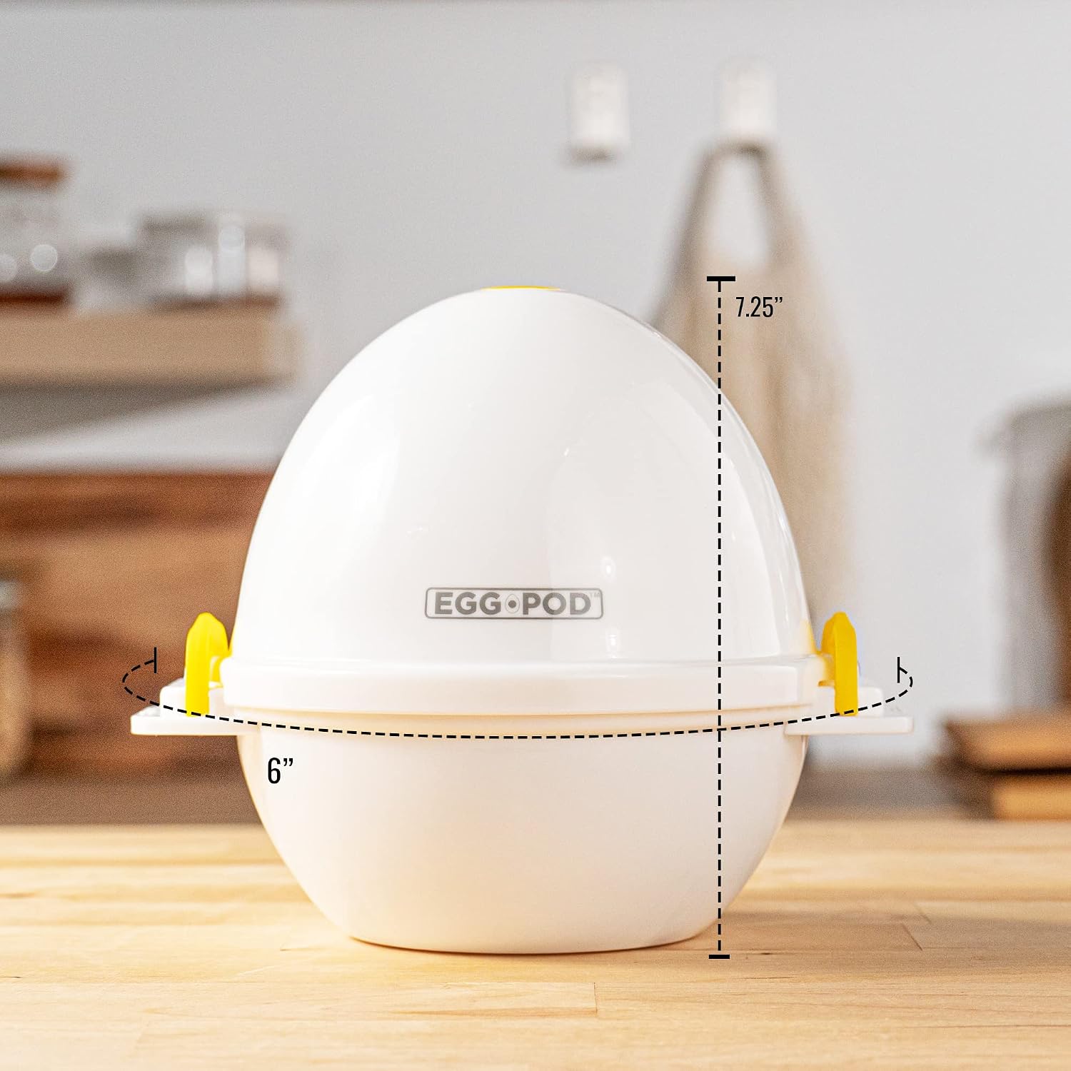 Eggpod by  Egg Cooker Wireless Microwave Hardboiled Egg Maker, Cooker, Egg Boiler & Steamer, 4 Perfectly-Cooked Hard Boiled Eggs in under 9 Minutes as Seen on TV