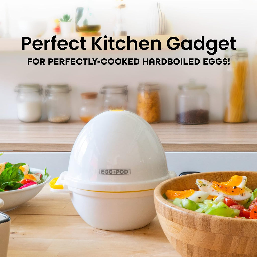 Eggpod by  Egg Cooker Wireless Microwave Hardboiled Egg Maker, Cooker, Egg Boiler & Steamer, 4 Perfectly-Cooked Hard Boiled Eggs in under 9 Minutes as Seen on TV