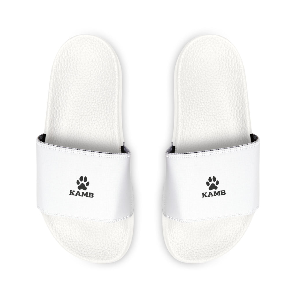 Men's Removable-Strap Slide Sandals — White Casual Pool & Lounge Footwear