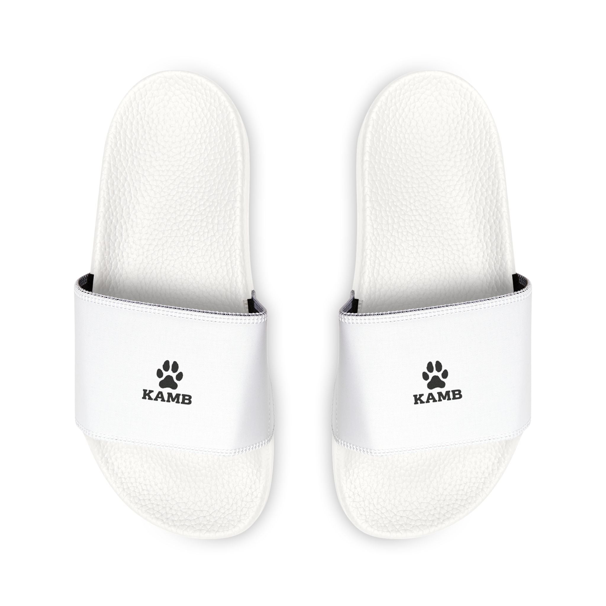 Men's Removable-Strap Slide Sandals — White Casual Pool & Lounge Footwear