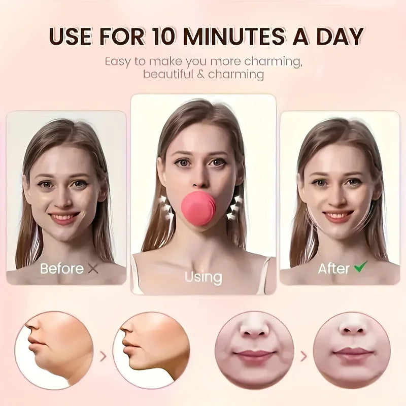 1-5Pcs Silicone Face Lifting Massager V-Line Muscle Trainer Double Chin Reducer Facial Yoga Tool Alcohol-Free Smiling Exerciser