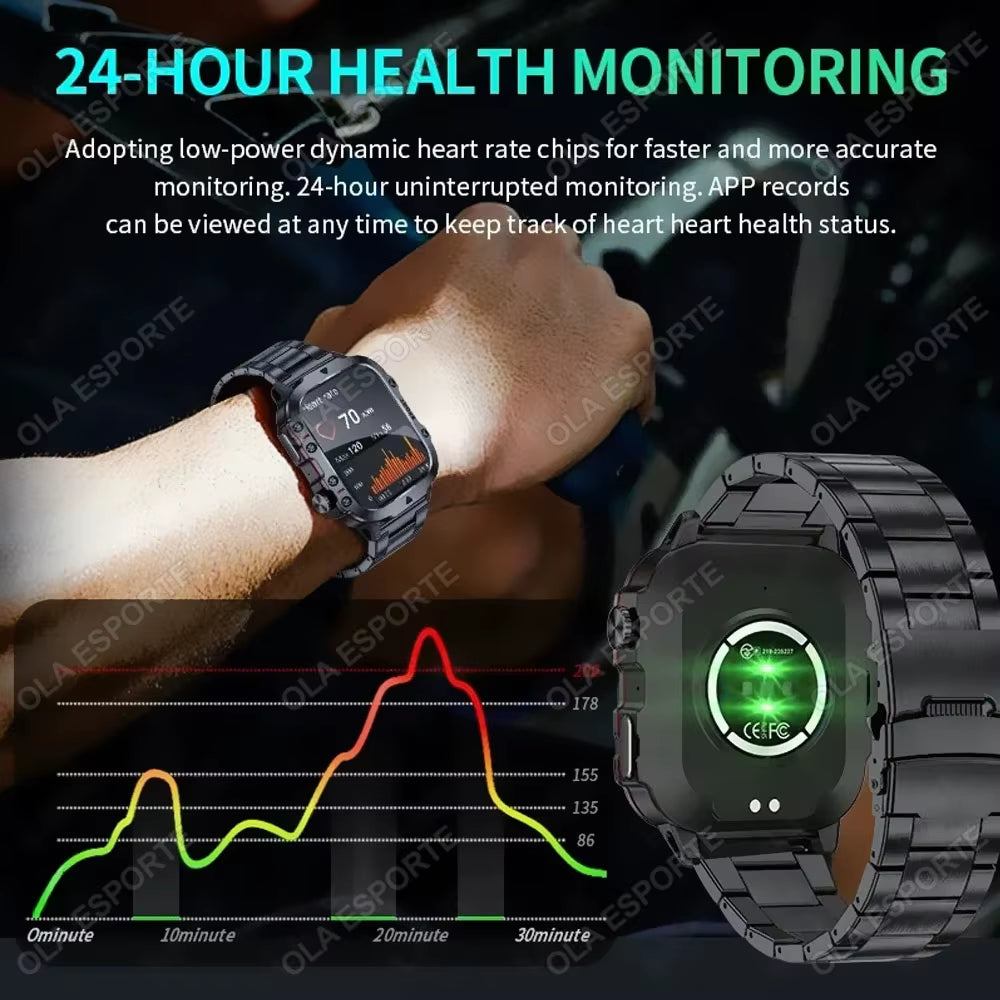 Elevate Your Lifestyle with the 2025 Men's Smartwatch: Bluetooth Calling, Fitness Tracking, and IP68 Waterproofing