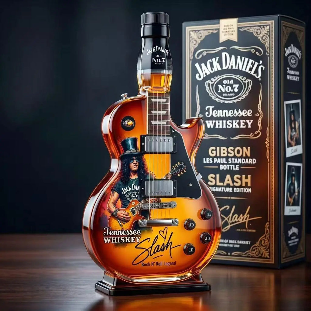 Slash Les Paul Guitar Whiskey Decanter, Rock Bar Collectible Bottle, Unique Gift for Music Lovers, High-Quality Design