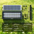 HYKOONT Solar LED Bug Zapper Light, 18W/30W Triple Tube 3500V Dusk-To-Dawn Electronic Mosquito Killer with Efficient UV-C Technology for Mosquitoes, Flies, Gnats